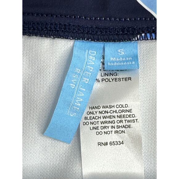 Draper James New! Blue and Black Bikini Bottom Floral Summer Beach Vacay S - Picture 3 of 4